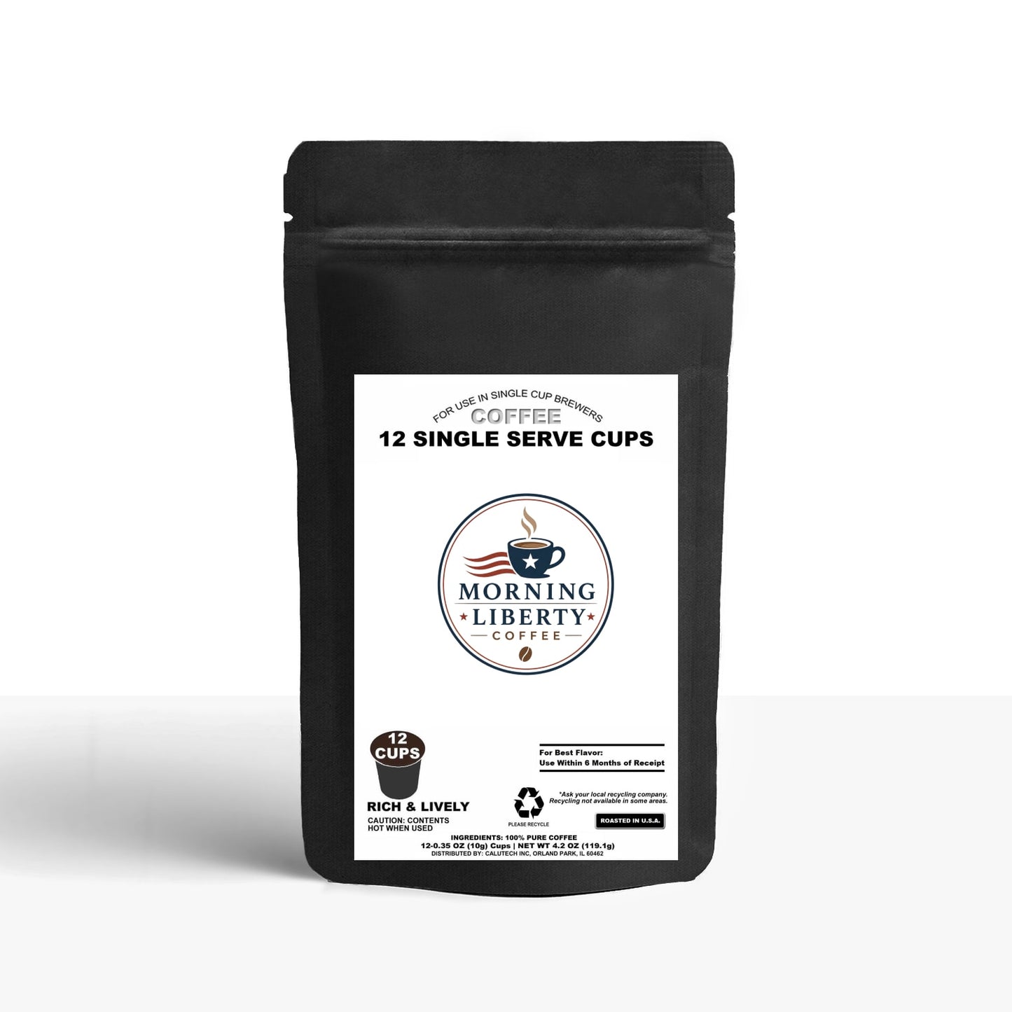 12 Pack Single Serve Coffee Capsules